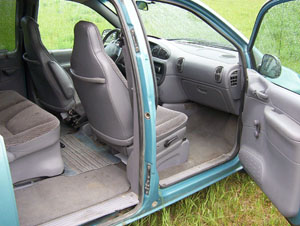inside of vehicle